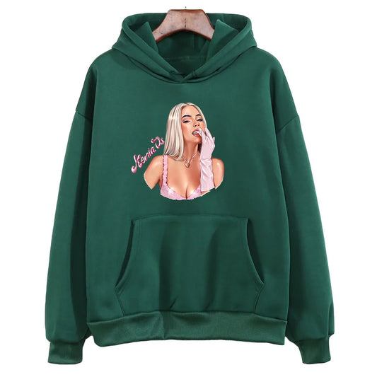Kenia OS Glam Portrait Hoodie – Dark Green