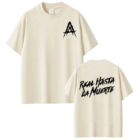 Anuel AA “Real Hasta La Muerte” T-Shirt – Beige