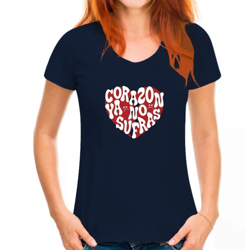 Junior H Corazón Ya No Sufras T-Shirt – Sky Blue