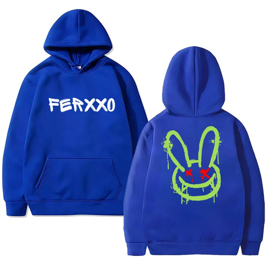 Feid “Ferxxo Bunny” Hoodie – Blue
