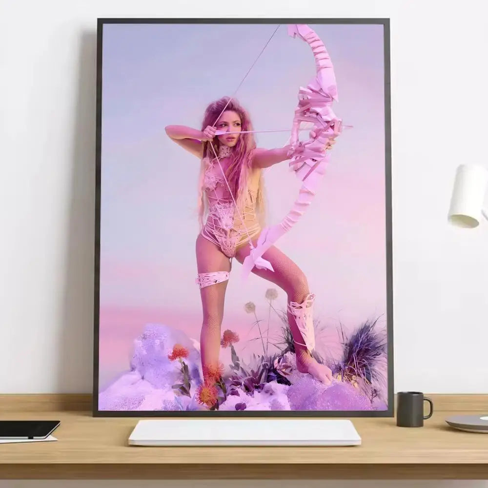 Shakira Wall Art Poster — Pink Pastel “Archer”