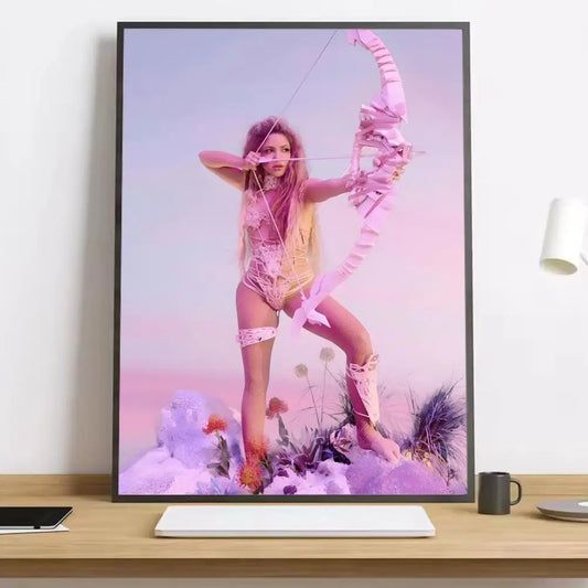 Shakira Wall Art Poster — Pink Pastel “Archer”