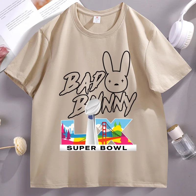 Bad Bunny Super Bowl LX T-Shirt – Beige
