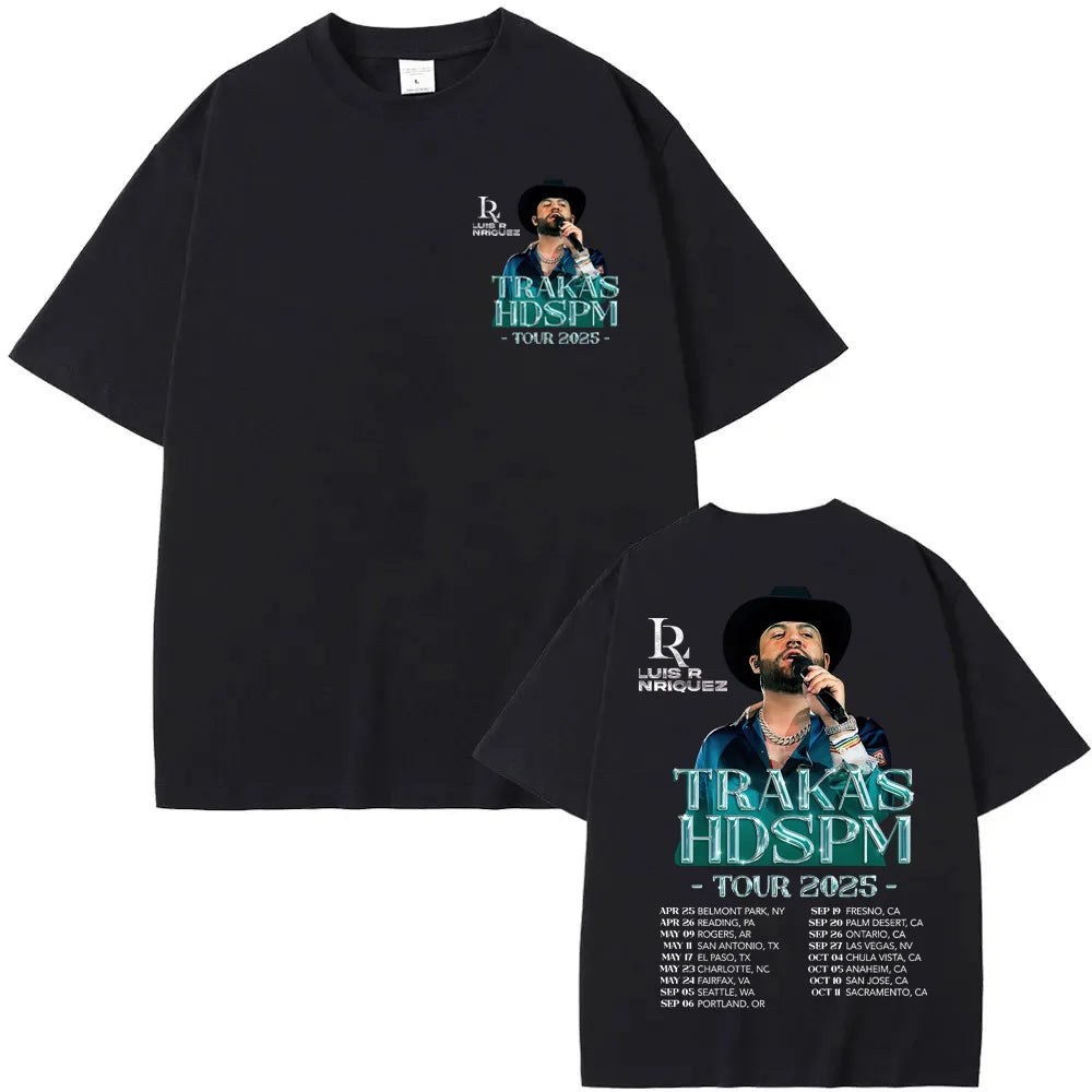 Luis R Conriquez Trakas HDSPM Tour 2025 Black T-Shirt