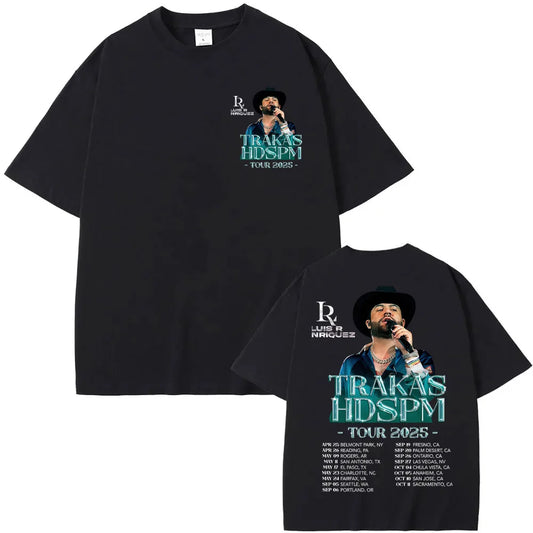 Luis R Conriquez Trakas HDSPM Tour 2025 Black T-Shirt
