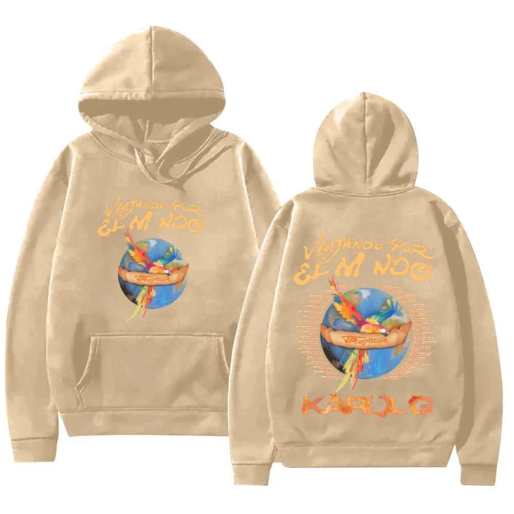 Karol G Tropitour Hoodie - Beige