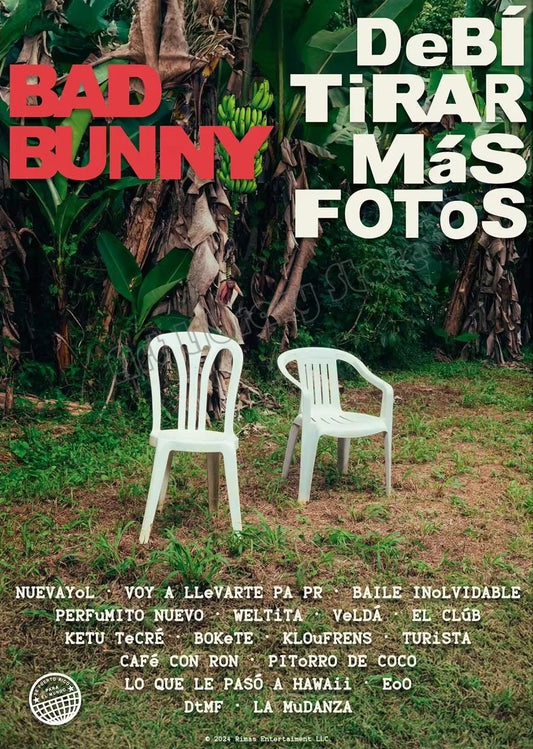 Bad Bunny “DeBí TiRAR MáS FOTos” Album Cover Poster Print