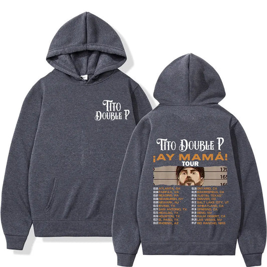 Tito Double P Ay Mamá Tour Hoodie – Dark Grey
