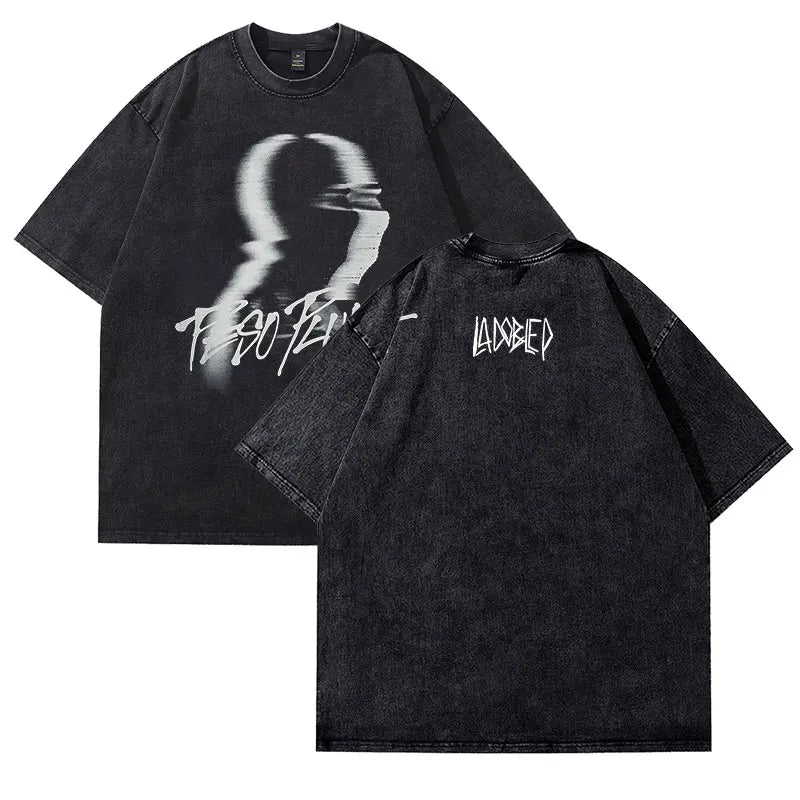 Peso Pluma Vintage Graphic Oversized T-Shirt – Black