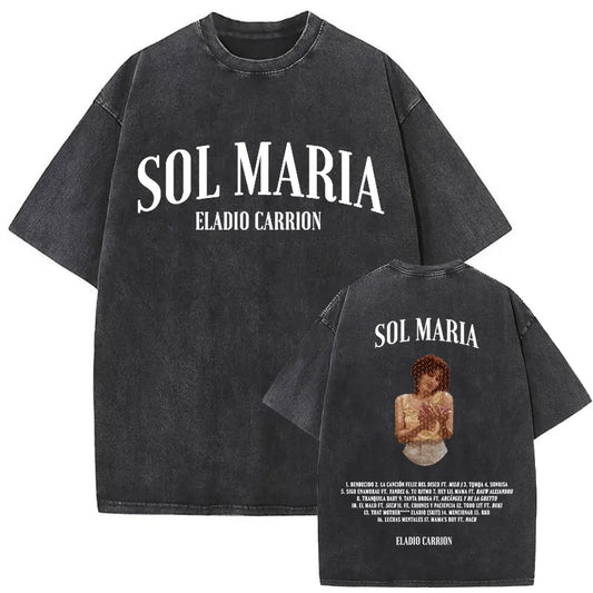 Eladio Carrión Sol María Tracklist T-Shirt – Classic Edition (Black)