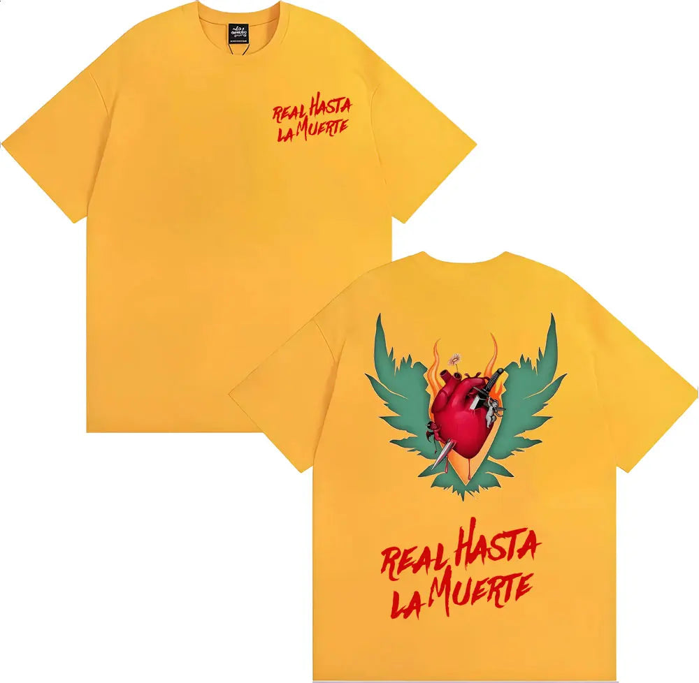 Anuel AA RHLML 2 “Real Hasta La Muerte” T-Shirt – Yellow