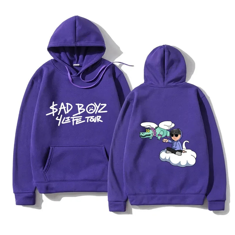 Junior H Sad Boyz 4Life Tour Hoodie - Purple