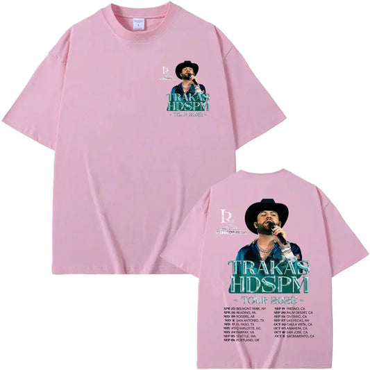 Luis R Conriquez Trakas HDSPM Tour 2025 Pink T-Shirt