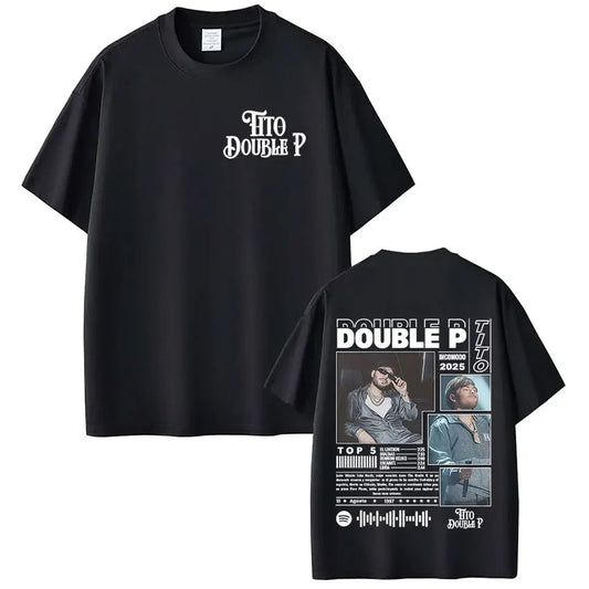 Tito Double P Incomodo Tour 2025 Black T-Shirt