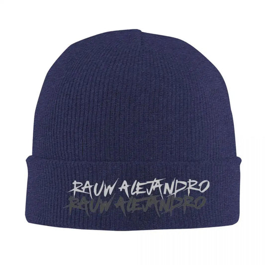 Rauw Alejandro Knit Beanie (Navy Blue)