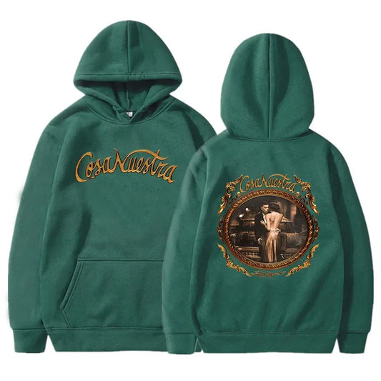 Rauw Alejandro Hoodie – Cosa Nuestra Dark Green