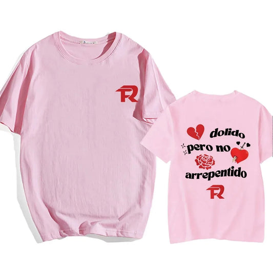 Fuerza Regida “Dolido Pero No Arrepentido” T-Shirt – Pink