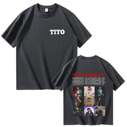 Tito Double P Trendy Album T-Shirt – Dark Grey