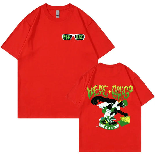Limited Rapper Feid Ferxxo Graphic T Shirt for Men High Quality Oversized T Shirts Unisex Casual Cotton Short Sleeve Tshirt Tops