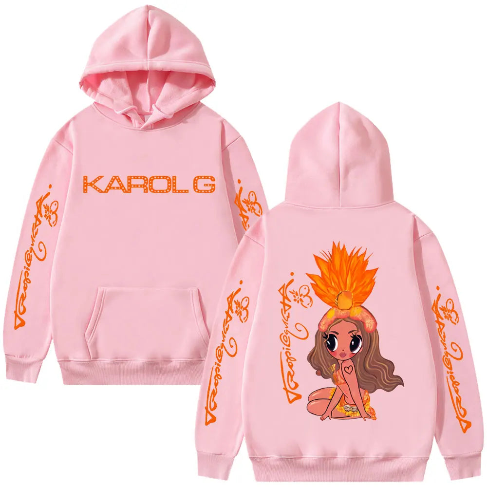Karol G Tropicoqueta Hoodie – Blue