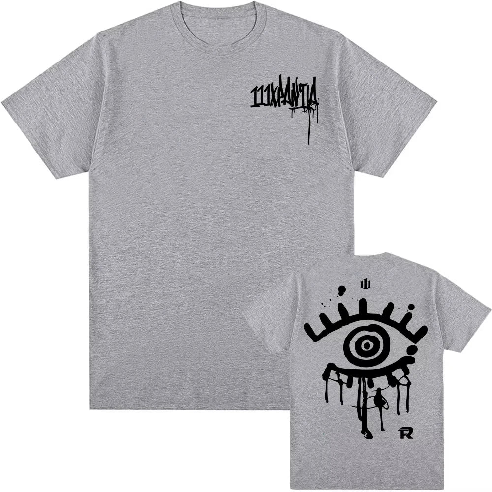 111XPANTIA T-Shirt – Fuerza Regida Gray/Black Grunge