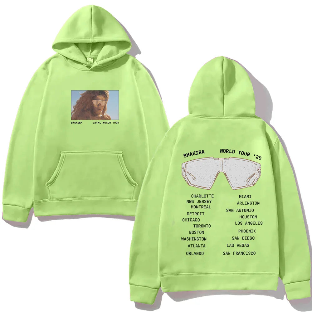 Shakira LMYNL World Tour Hoodie – Light Green