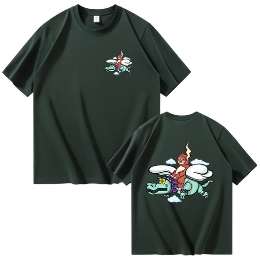 Natanael Cano “Flying High” T-Shirt – Army Green