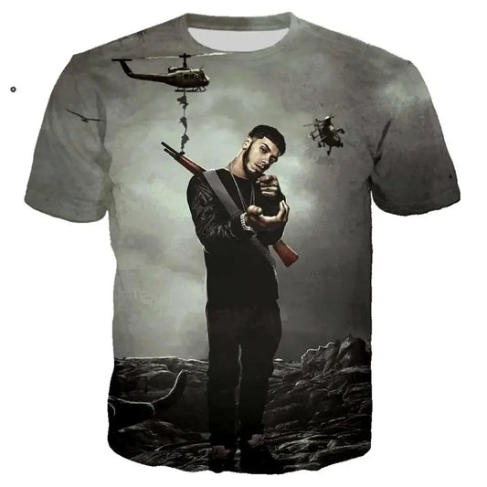Anuel AA “War Zone” Full Graphic T-Shirt