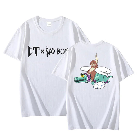 Natanael Cano x Sad Boyz “Flying High” T-Shirt – White