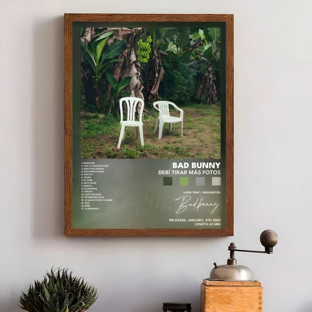 Bad Bunny “DeBí TiRAR MáS FOTos” Jungle Cover Poster Print