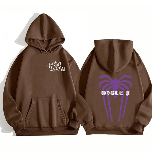 Peso Pluma “Doble P” Hoodie – Brown