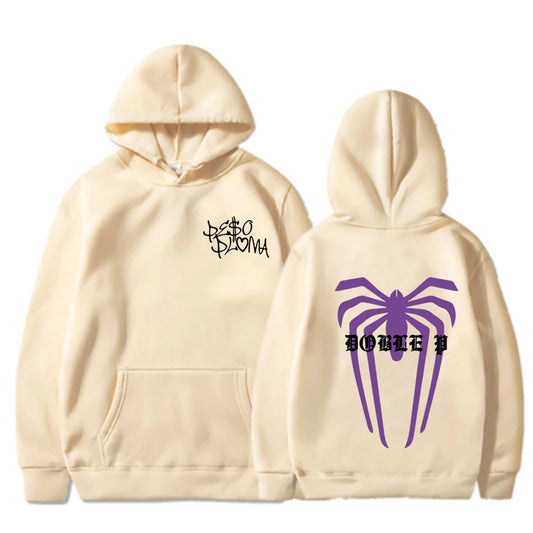Peso Pluma “Doble P” Hoodie – Beige