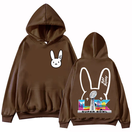 Bad Bunny Bowl 2026 Halftime Show hoodie - brown