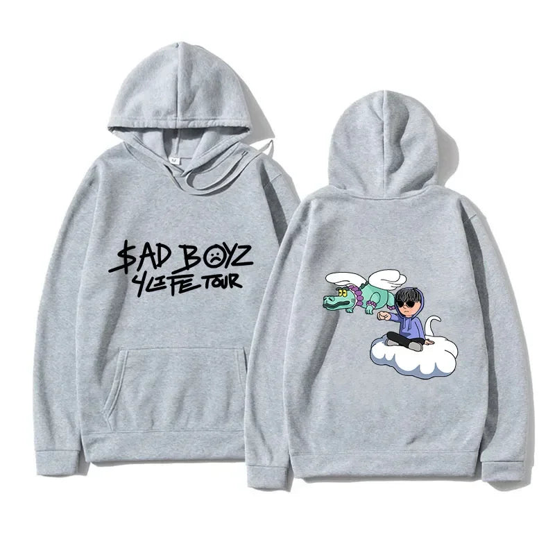 Junior H Sad Boyz 4Life Tour Hoodie - Gray