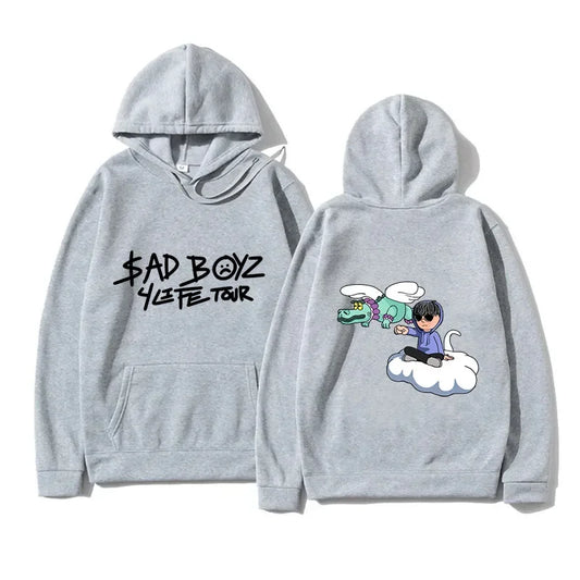 Junior H Sad Boyz 4Life Tour Hoodie - Gray