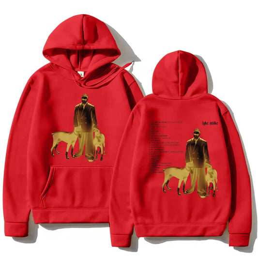 Myke Towers Lyke Mike Album Hoodie Red