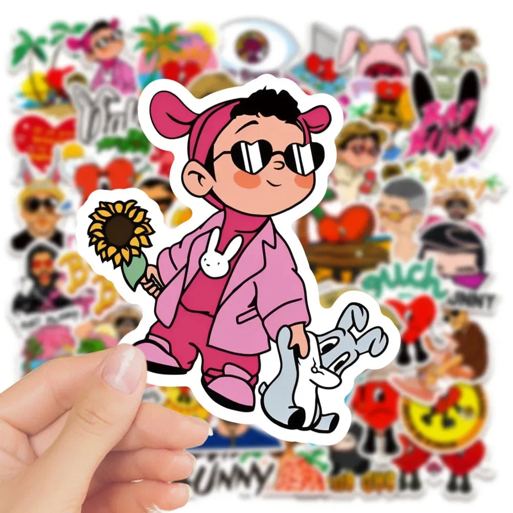 50PCS Bad Bunny Stickers Set