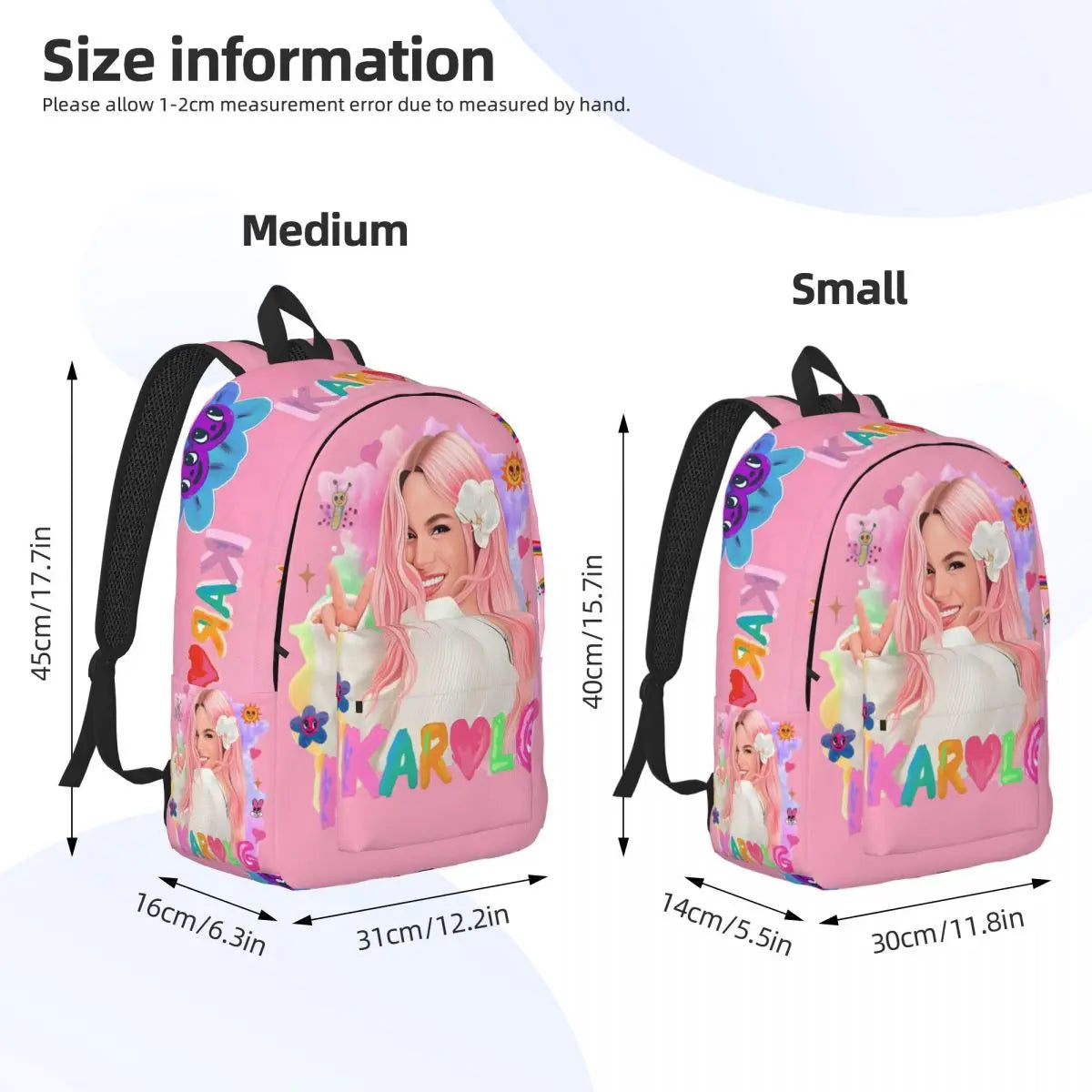 Karol G Peace & Petals Backpack – Pink Love