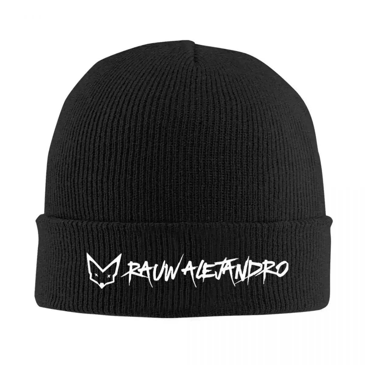 Rauw Alejandro Logo Knit Beanie (Black)