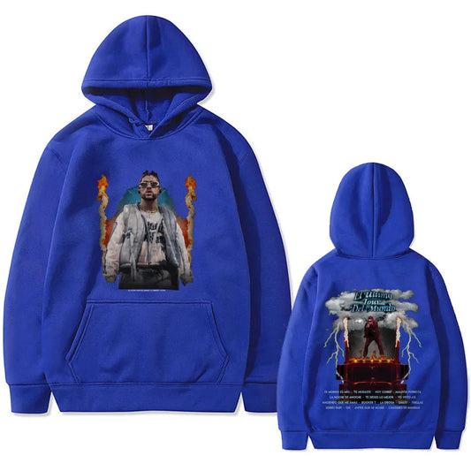 Bad Bunny El Último Tour Del Mundo Hoodie – Blue