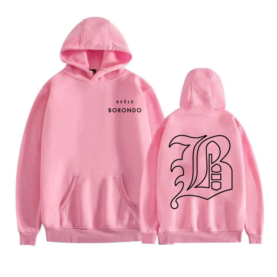 Beéle Borondo Logo Hoodie – White