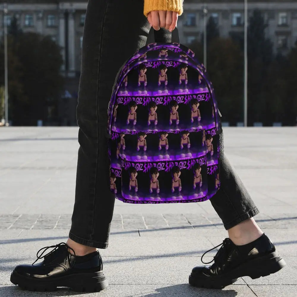 Junior H Sad Boyz Fighter Backpack – Purple Glow