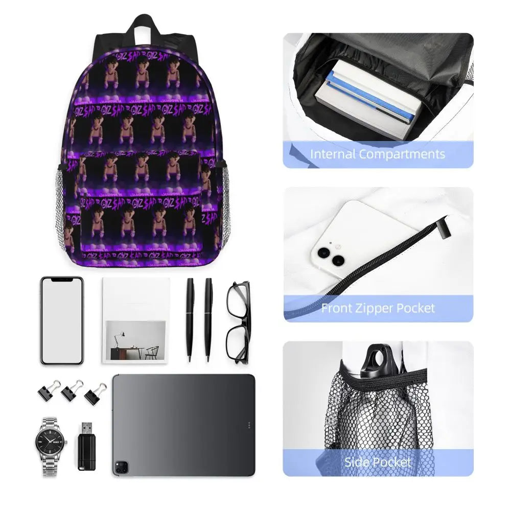 Junior H Sad Boyz Fighter Backpack – Purple Glow
