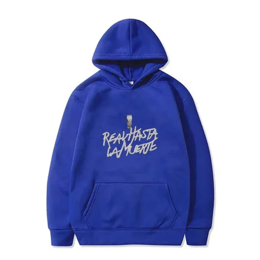 Anuel AA Diamond Chain Hoodie - blue