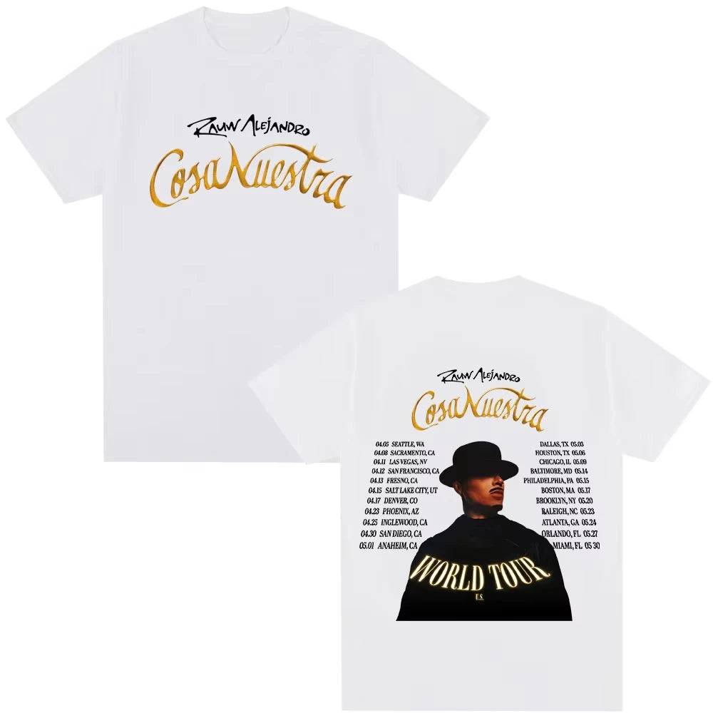Rauw Alejandro Cosa Nuestra World Tour 2025 T-Shirt – White
