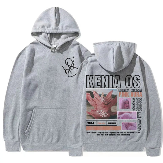 Gray Kenia OS Pink Aura Tour 2025 Hoodie