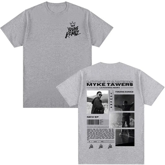 Myke Towers LA PANTERA NEGRA T-Shirt Gray