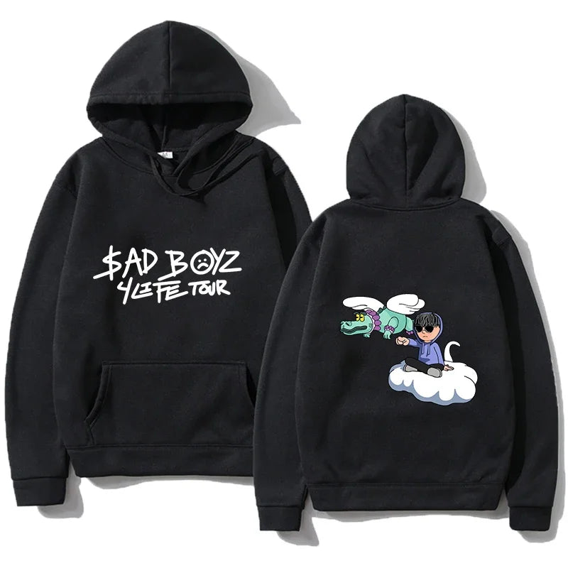 Junior H Sad Boyz 4Life Tour Hoodie - Black