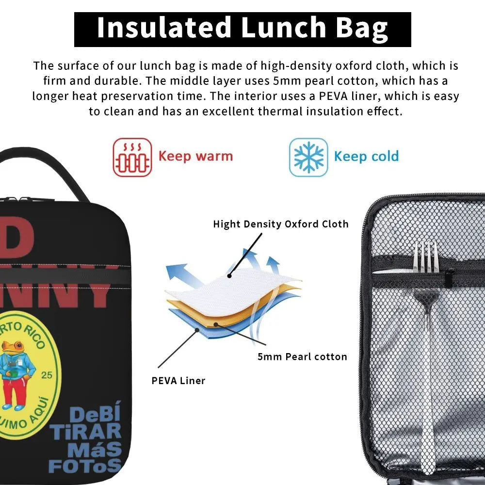 Lunch Bag DTMF – Bad Bunny “Puerto Rico 2025 Seal"