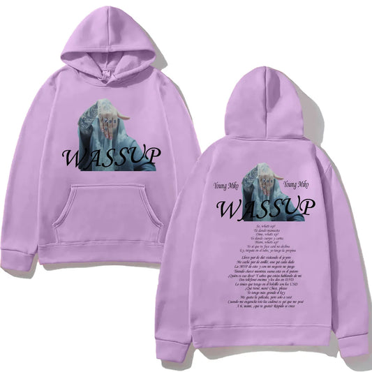 Young Miko “WASSUP” Hoodie – Purple